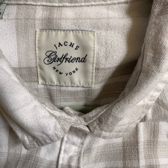 Jachs White and Gray Casual Button Down Shirt - Picture 2 of 10